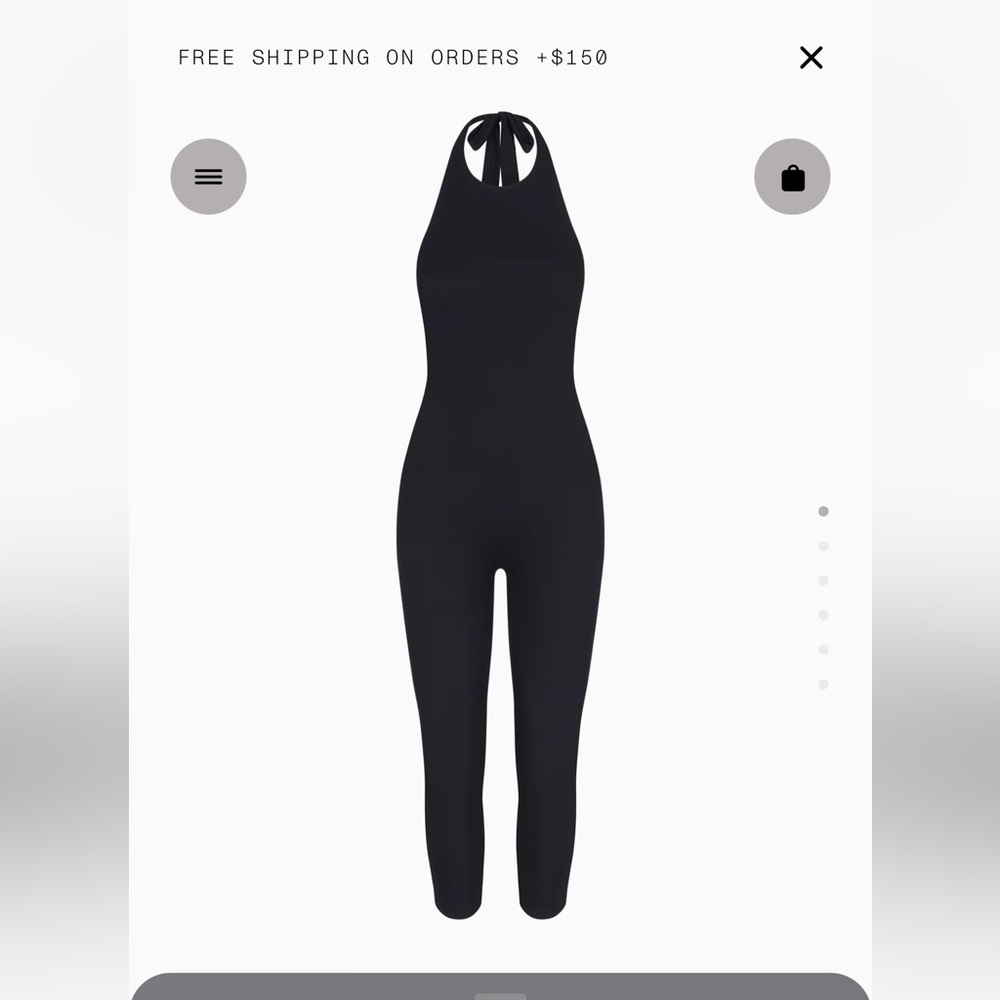 KHY SMOOTH STRETCH CAPRI CATSUIT | BLACK - XS